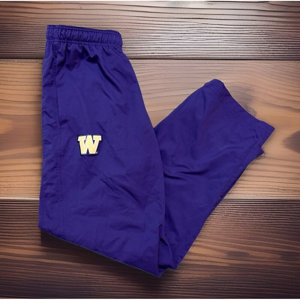 Washington Huskies Track Sweatpants Nike Dri-Fit Active Purple Men’s Size Medium